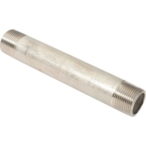 3/4 In. X 6 In. 304 Stainless Steel Pipe Nipple - 16168 PSI - Sch. 40