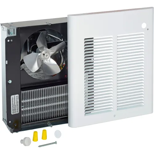 240-volt 2,000-watt Com-Pak In-wall Fan-forced Electric Heater in White  with Thermostat
