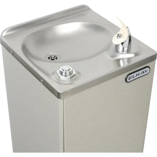 Elkay Space-Ette Floor Drinking Fountain, 3 GPH, Light Gray