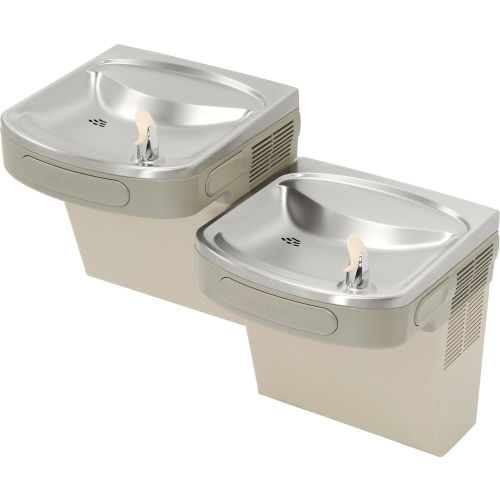 Elkay ADA Barrier Free Water Cooler, Light Gray Granite, 2 Station, 115V, 60Hz, 5 Amps