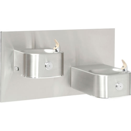 Elkay® 2 Station Wall Mount Drinking Fountain w/ Cane Apron, ADA