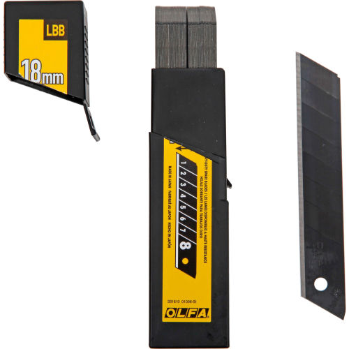 OLFA® 9069 18mm UltraSharp Snap-Off Black Blade (50 Pack)