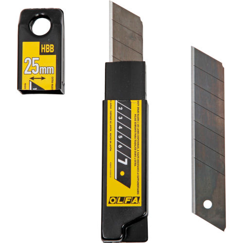 OLFA® 1082209 25mm Black UltraSharp Snap-Off Blades (20 Pack)