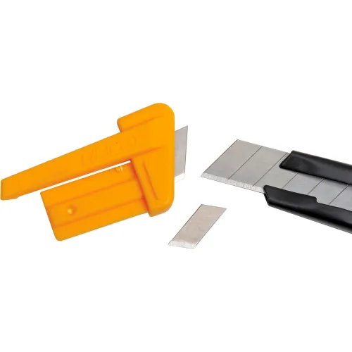 OLFA Metal Body Slide Mechanism Utility Knife With Blade Snapper