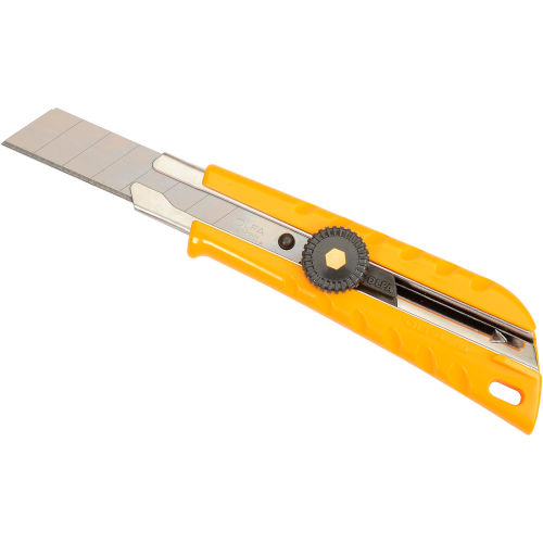 OLFA® 5003 Pistol Grip Ratchet-Lock Utility Knife - Yellow