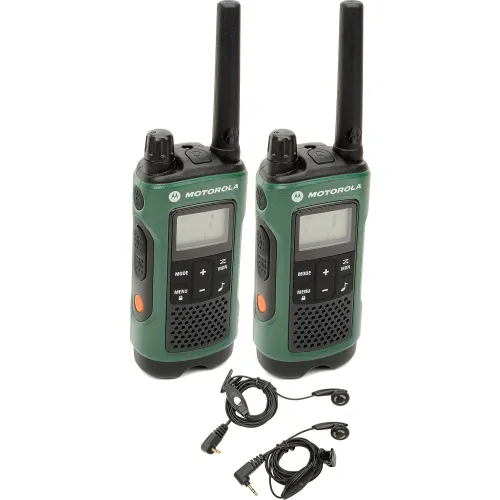 Motorola Solutions Talkabout® T465 Two-Way Radios, Green/Black - 2 Pack