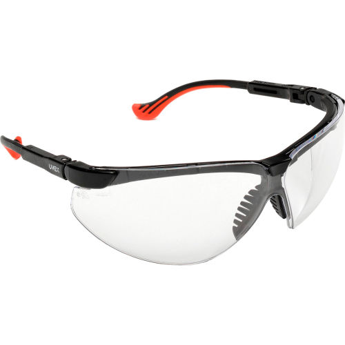 Uvex Genesis XC Safety Glasses with Black Frame and Gray Lens 