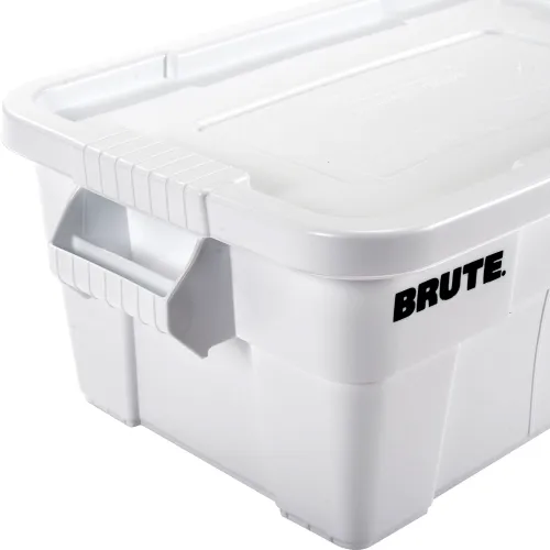 Rubbermaid FG9S3000 BRUTE 14 Gallon Gray NSF Tote with Lid