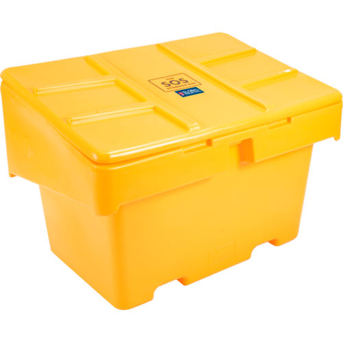 Global Industrial™ Lockable Outdoor Storage Container, 48Lx33Wx34H, 18.5 Cu. Ft., Yellow