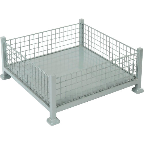 Mini-Bulk Container 38x38x16 260 Lb Capacity - Wire Mesh Sides