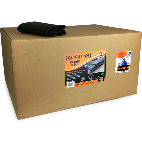 Global Approved 24"L X 12"W Sandless Sandbags - 120 Bags/Pack QD1224-120