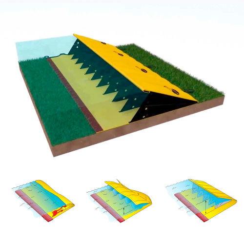 Global Approved 6"H X 30'L Water Gate Flood Barrier - QDWGWL-0630