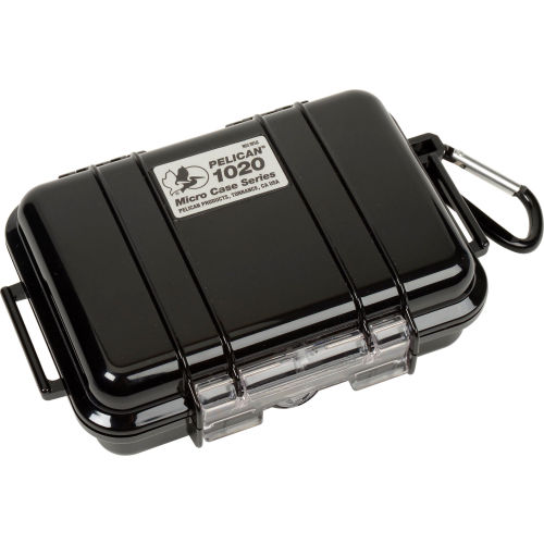 Pelican 1020 Watertight Micro Case With Liner 6-13/16 in x 4-3/4 in x 2-1/8 in,