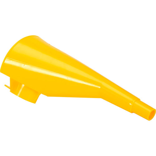 Eagle 10 in. Polyethylene Funnel for Metal Type I Cans - Yellow, F-15