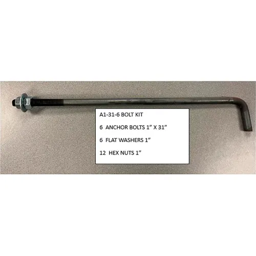 Contrx Anchor Bolt Kit, 6 Bolts, 1"Dia. x 31"L