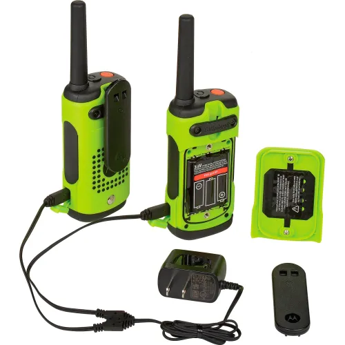 Motorola Solutions T600 35 Miles Waterproof Two-way Radio Green, 2-pack