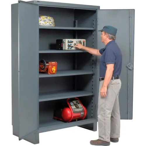 Extreme Duty 12 GA Bin Cabinet with 4 Shelves – 48 In. W x 24 In. D x 78  In. H