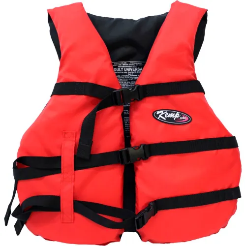 Kemp Adult Universal Life Vest Red Black 20 002 ADULT RED