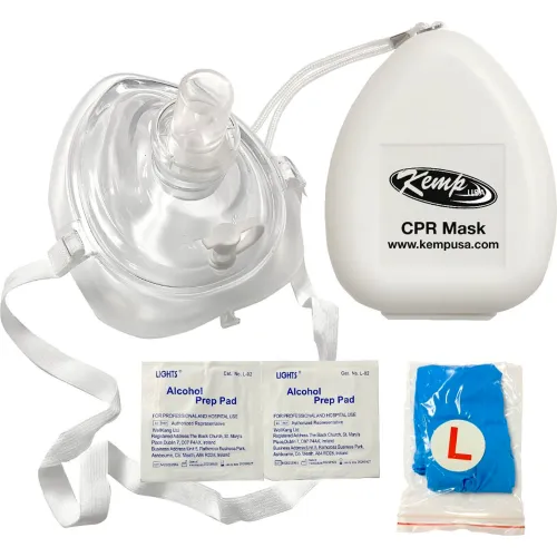 Kemp CPR Mask With 02 Inlet, 10-501