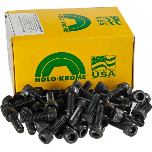 6-32 x 1/4" Socket Cap Screw - Steel - Black Oxide - UNC - Pkg of 100 - USA - Holo-Krome 72038