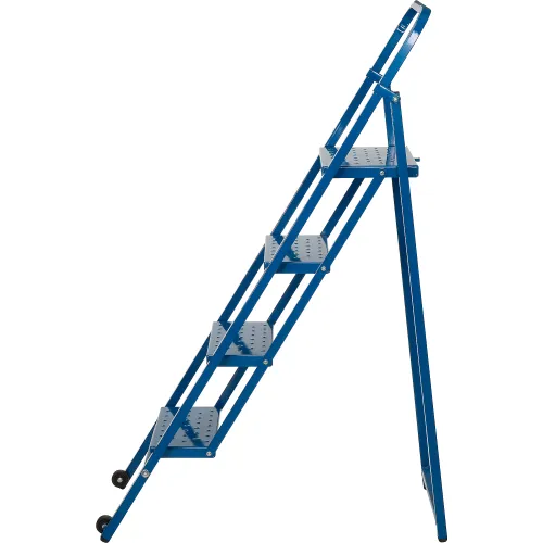 Thin folding step online ladder