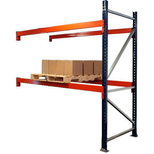 Interlake Mecalux Blue Bolted Pallet Rack Teardrop Add-On, 120