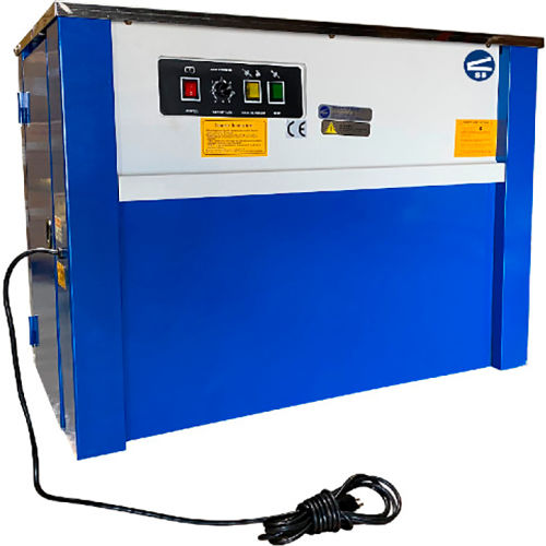 Sealer Sales SM Series General Purpose Semi Automatic Strapping Machine, 35-7/16"L x 29-1/2"H, Blue