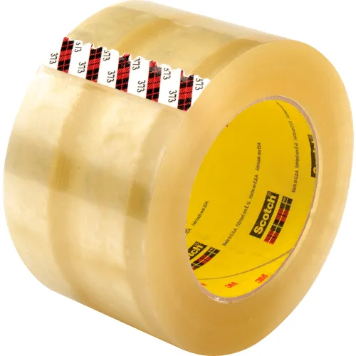 3M™ Scotch® 373 Carton Sealing Tape 3 x 110 Yds. 2.5 Mil Clear - Pkg Qty 24