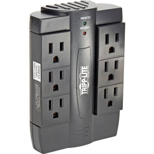 Protect It! Surge Suppressor 6 Swivel Outlets Direct Plug-In 1500 Joules