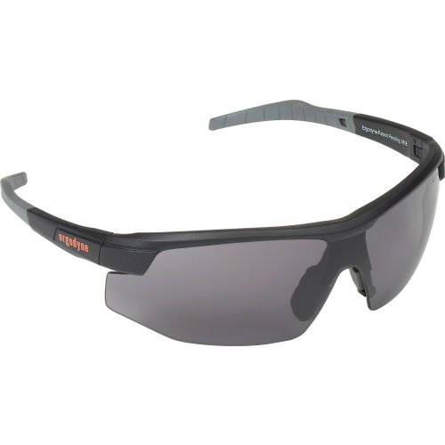 Ergodyne® Skullerz® Skoll Safety Glasses, Anti-Fog, Smoke Lens, Black Frame, 59033