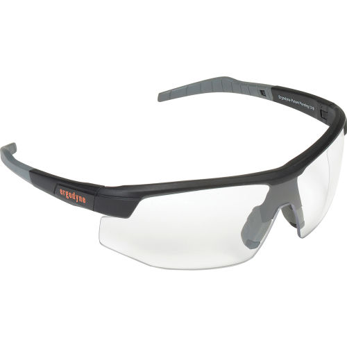Ergodyne® Skullerz® Skoll Safety Glasses, Anti-Fog, Clear Lens, Black Frame, 59003
