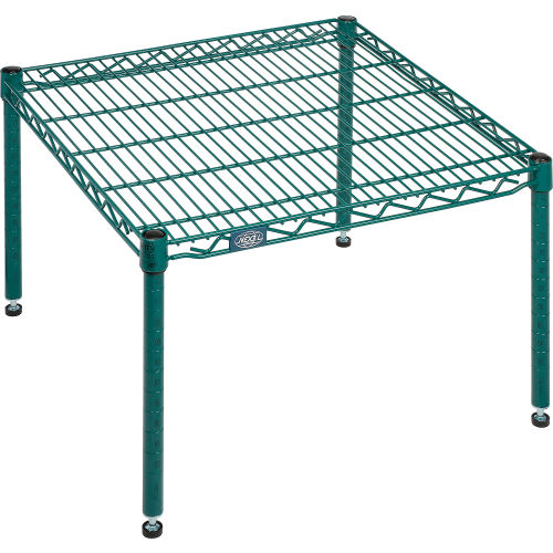 Nexel® Poly-Green™ Wire Dunnage Rack - 24"W x 24"D x 14"H