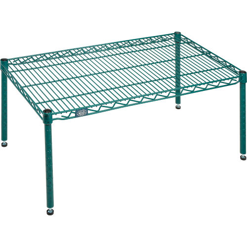 Nexel® Poly-Green™ Wire Dunnage Rack - 36"W x 21"D x 14"H