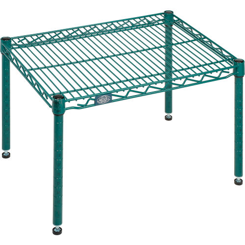 Nexel® Poly-Green™ Wire Dunnage Rack - 24"W x 18"D x 14"H