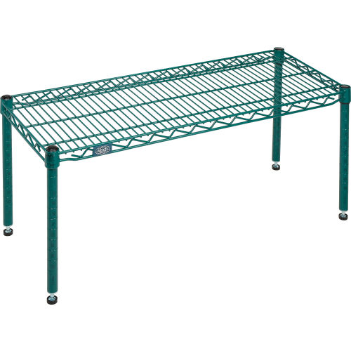 Nexel® Poly-Green™ Wire Dunnage Rack - 36"W x 14"D x 14"H
