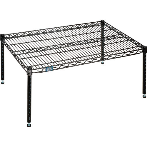 Nexel® Black Epoxy Wire Dunnage Rack - 36"W x 24"D x 14"H