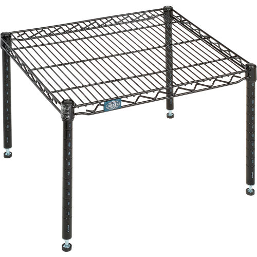 Nexel® Black Epoxy Wire Dunnage Rack - 24"W x 21"D x 14"H