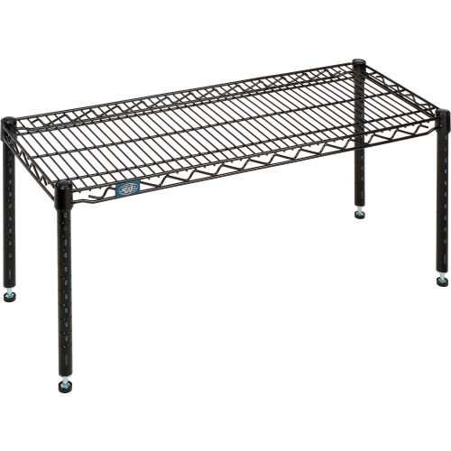 Nexel® Black Epoxy Wire Dunnage Rack - 36"W x 14"D x 14"H