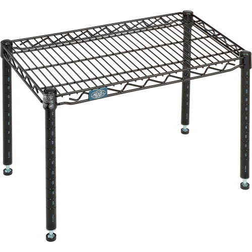 Nexel® Black Epoxy Wire Dunnage Rack - 24"W x 14"D x 14"H
