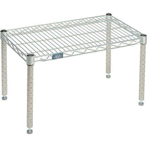 Nexel® Poly-Z-Brite® Wire Dunnage Rack - 24"W x 14"D x 14"H