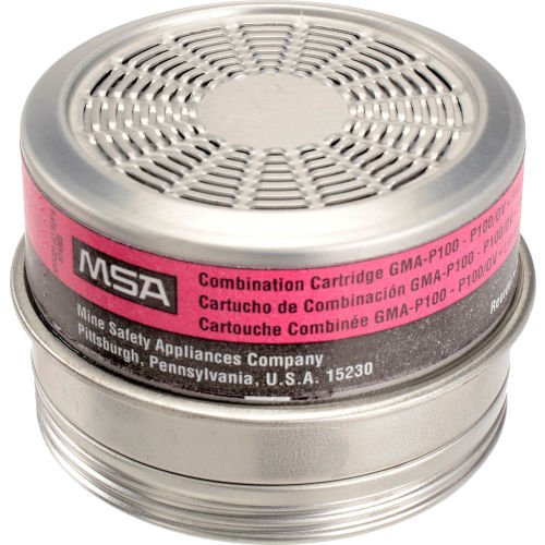 MSA Comfo® Respirator Cartridges, Organic Vapor, GMA-P100, 6/Pk, 815178