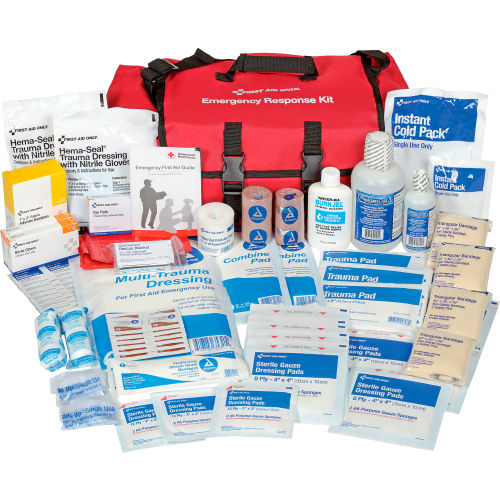 Traditie Publiciteit Opnemen First Aid Only 3500 First Responder Kit, 151 Piece, Fabric Case