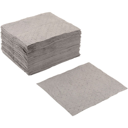 Global Industrial Universal Pad, Light Weight, 15 x 18, Gray, 100/Pack