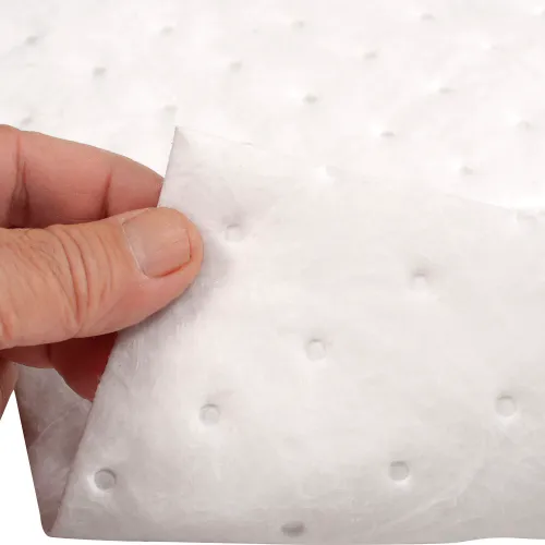 Global Industrial™ Hydrocarbon Based Oil Sorbent Pad, Medium Weight,15 x  18, White, 100/Pack