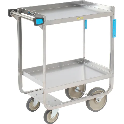 30 in. x 16 in. Two Shelf Steel Service Cart