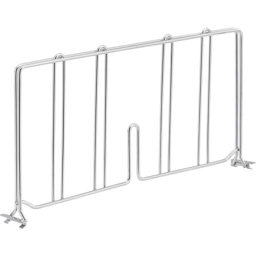 Nexel AD818S Stainless Steel Divider 18D x 8H for Wire Shelves