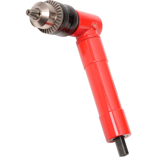 Global Industrial™ Right Angle Air Drill, Standard Keyed, 3/8