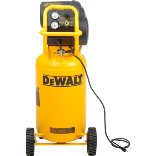 DEWALT Portable Air Compressor: Oil Free, 15 gal, Horizontal, 1.6 hp, 5 cfm  @ 90 psi, 120V AC, 15 A