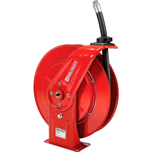 Reelcraft F7925 OLP 3/4x25' 250 PSI Spring Retractable Fuel Delivery Hose  Reel