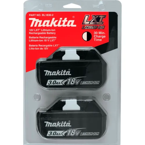 Makita 18V 3.0Ah Lithium Ion LXT Battery (2 Pack)